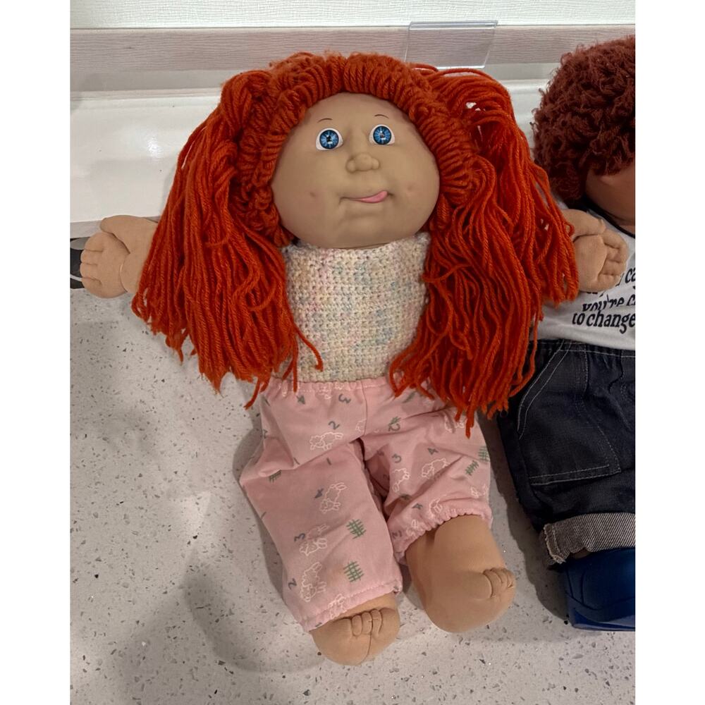 RARE 2 Vintage Cabbage Patch Kid Boy and Girl 1984 & 1986 - Picture 3 of 6